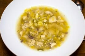 Bouillon Chinois, poulet et poireaux au Thermomix
