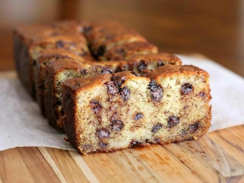 Cake banane et pépites de chocolat au Thermomix