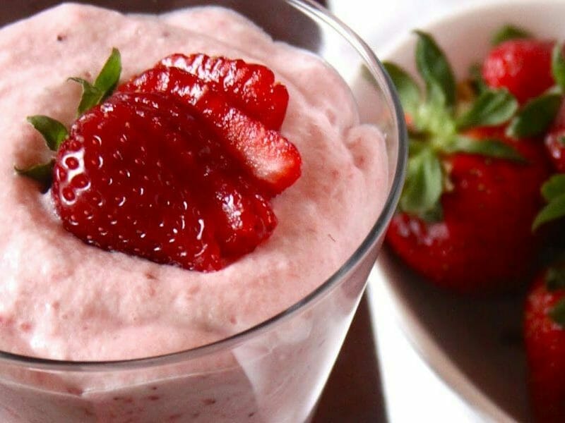 Mousse de fraises au Thermomix