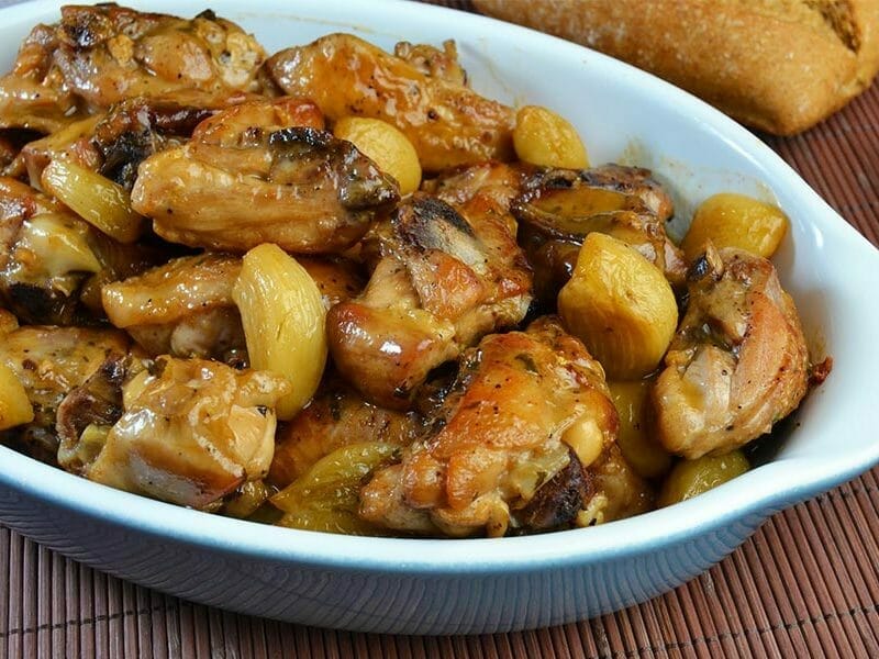 Pollo al ajillo au Thermomix