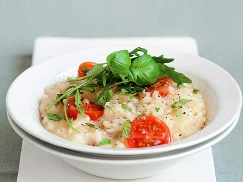 Risotto tomates cerises basilic au Thermomix