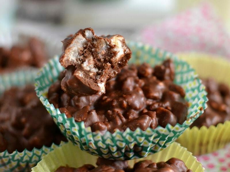 Bouchées de riz soufflé au chocolat au Thermomix - Cookomix