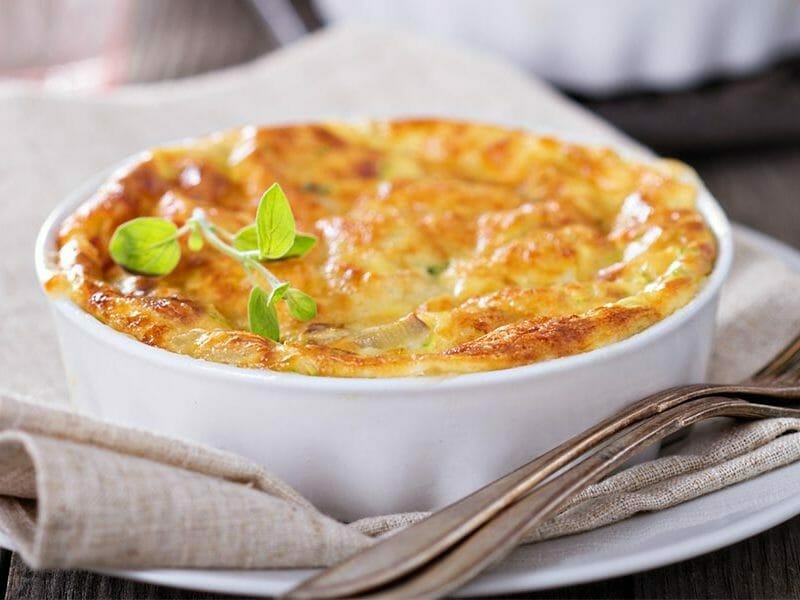 Un bon gratin de courgettes au chèvre