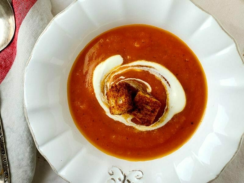 Velouté de tomate au Thermomix - Cookomix