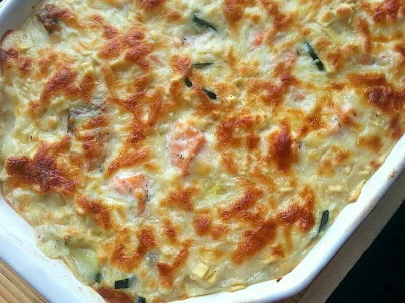 Gratin De Crozets Aux Courgettes Et Saumon Fume Au Thermomix