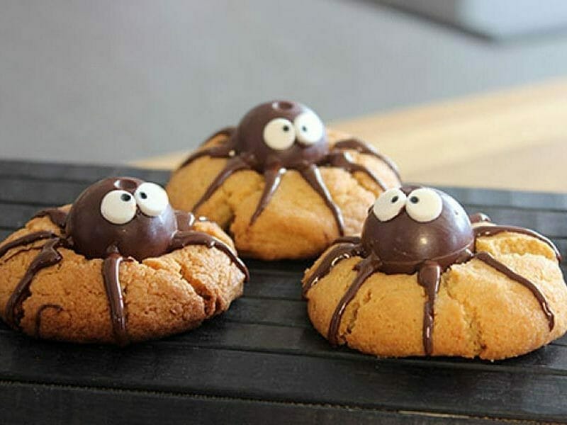 Spider cookies – cookies araignées au Thermomix