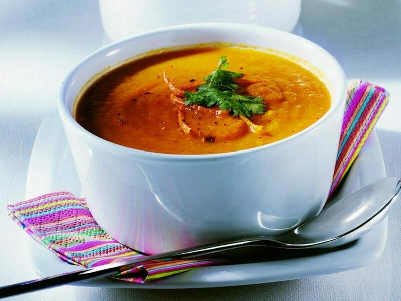 Velouté de carottes au curry au Thermomix