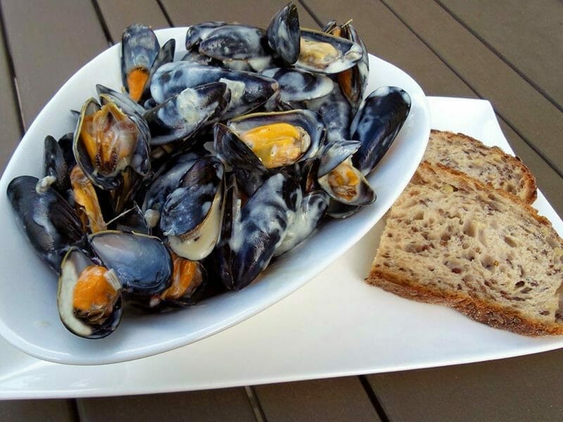 Moules sauce au roquefort au Thermomix