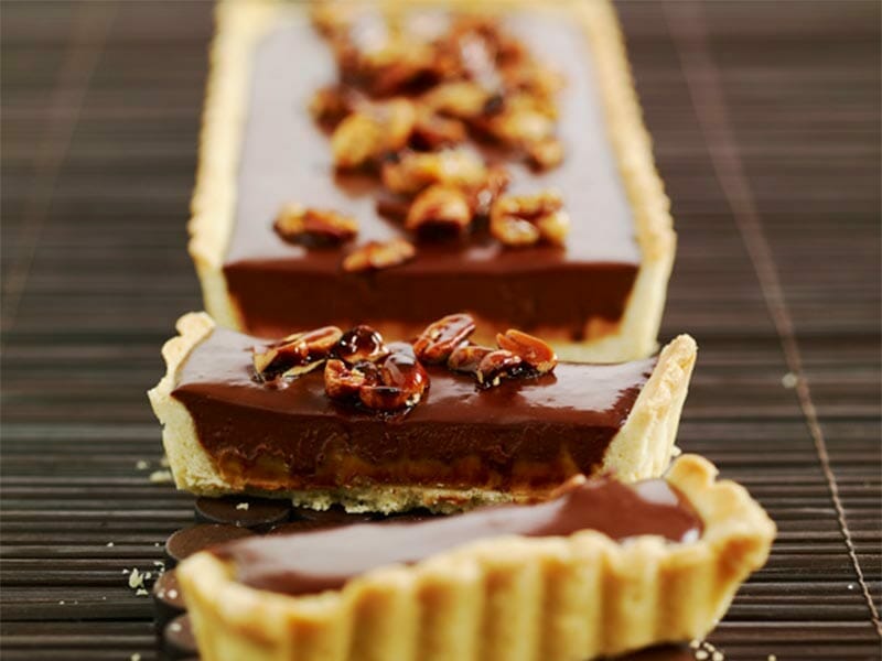 Tarte au chocolat et cacahuètes caramélisées au Thermomix