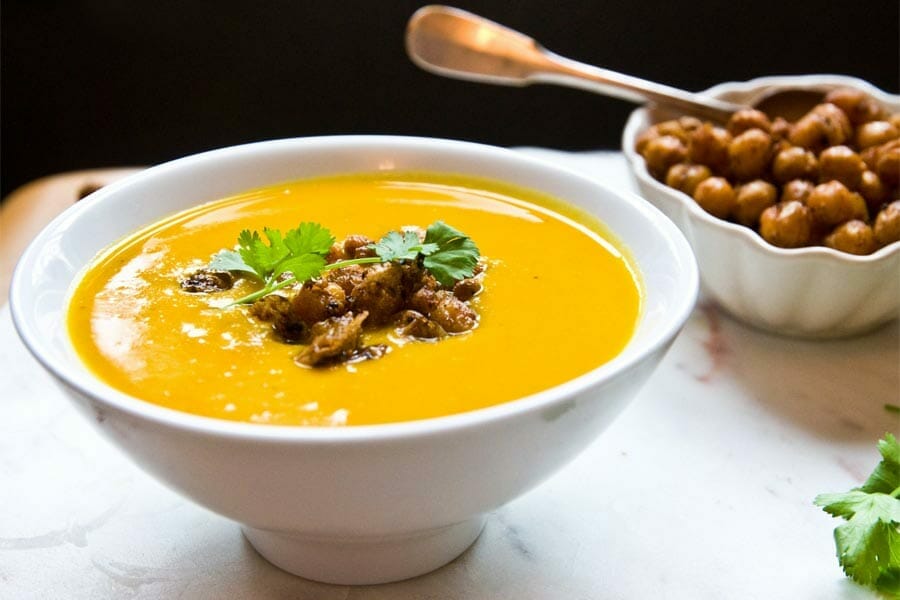 Velouté de patate douce au lait de coco au Thermomix - Cookomix