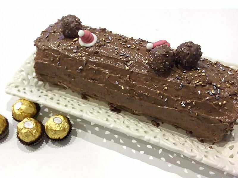 Bûche Ferrero Rocher au Thermomix