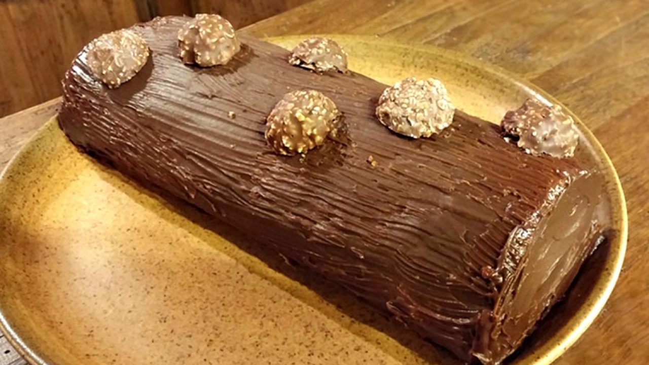 Bûche Ferrero Rocher au Thermomix