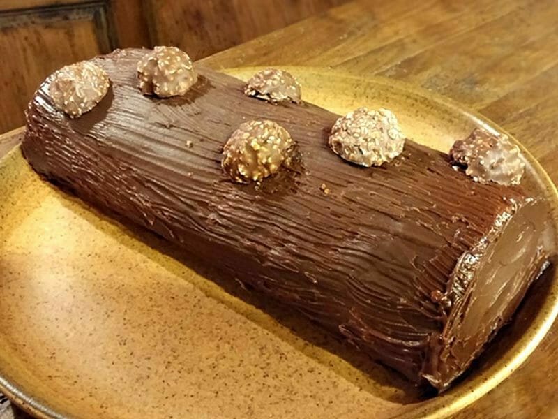 Bûche Ferrero Rocher au Thermomix