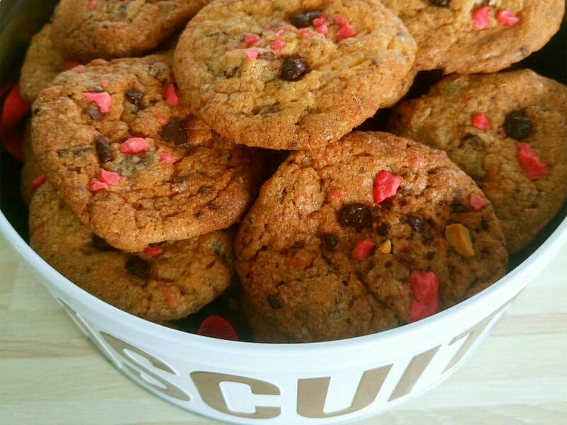 Cookies au chocolat rapé