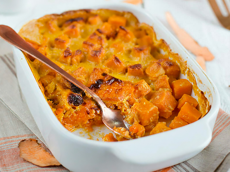 Gratin de potiron et patate douce au comté au Thermomix