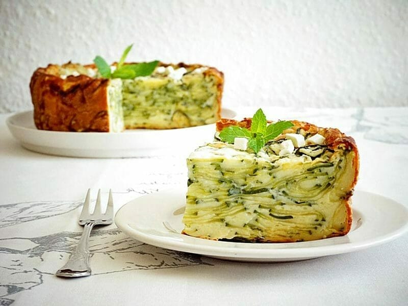 Gâteau invisible aux courgettes au Thermomix