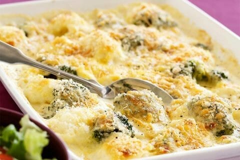 Gratin de poulet et brocolis