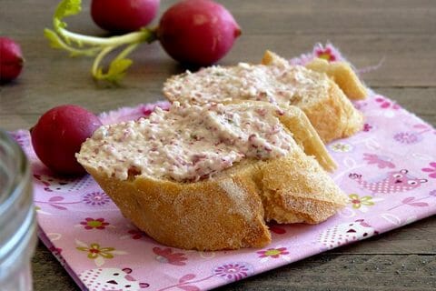 Rillettes de radis roses au cheese cream