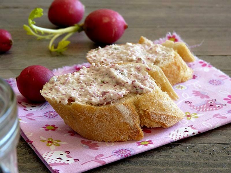 Rillettes de radis roses au cheese cream au Thermomix