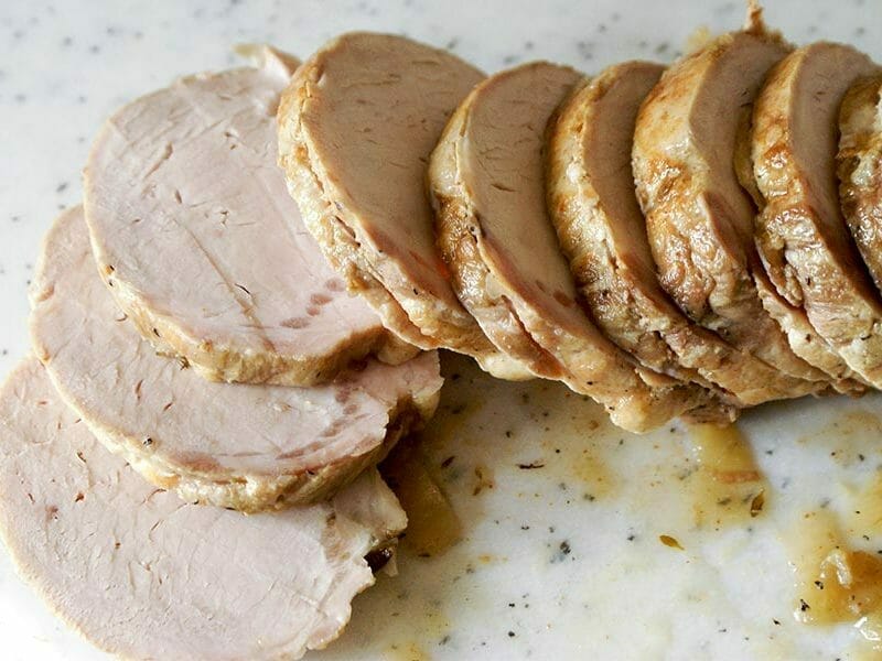 Roti de porc sauce échalote au Thermomix