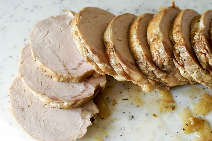 Roti de porc sauce échalote au Thermomix Cookomix