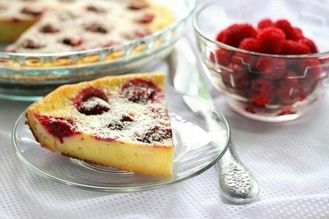 Clafoutis aux framboises