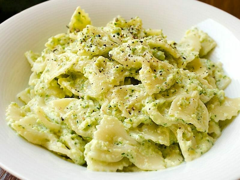 Farfalle à la crème de courgettes au Thermomix