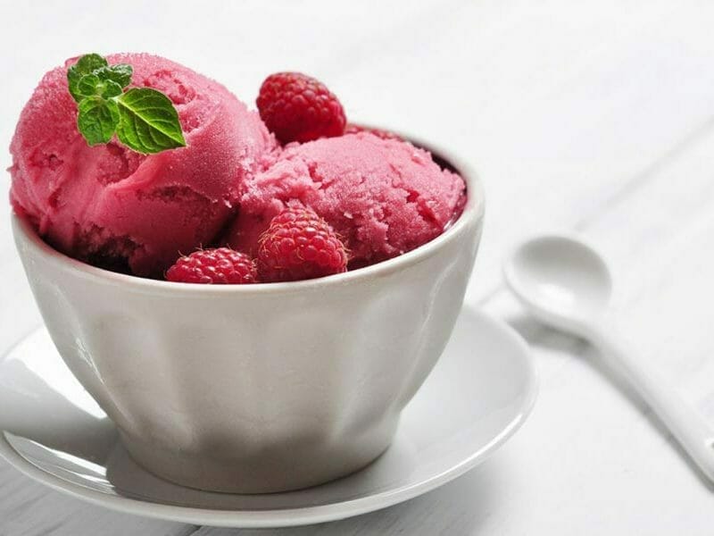 Sorbet framboise au Thermomix