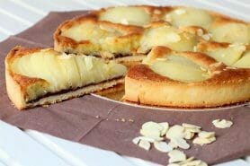 Tarte aux poires sur lit de chocolat au Thermomix
