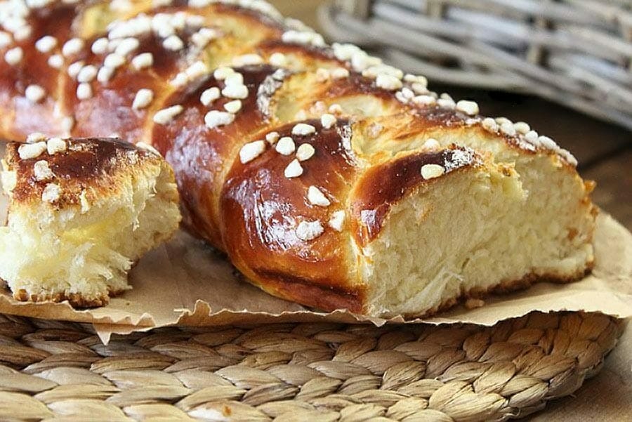 Brioche tressée à la mie filante au Thermomix - Cookomix