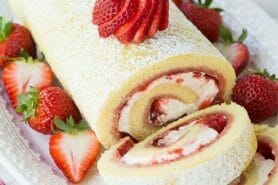 Fraisier roulé au Thermomix