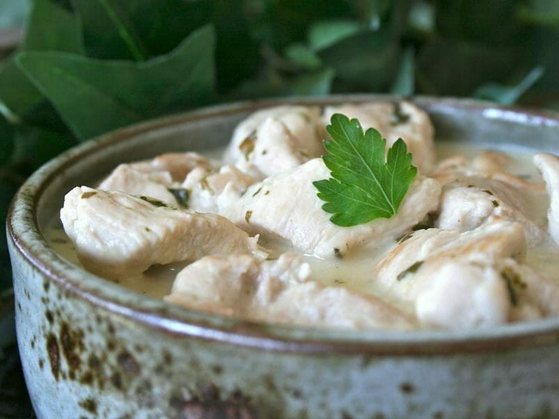 Émincés de poulet et crème de citron au Thermomix