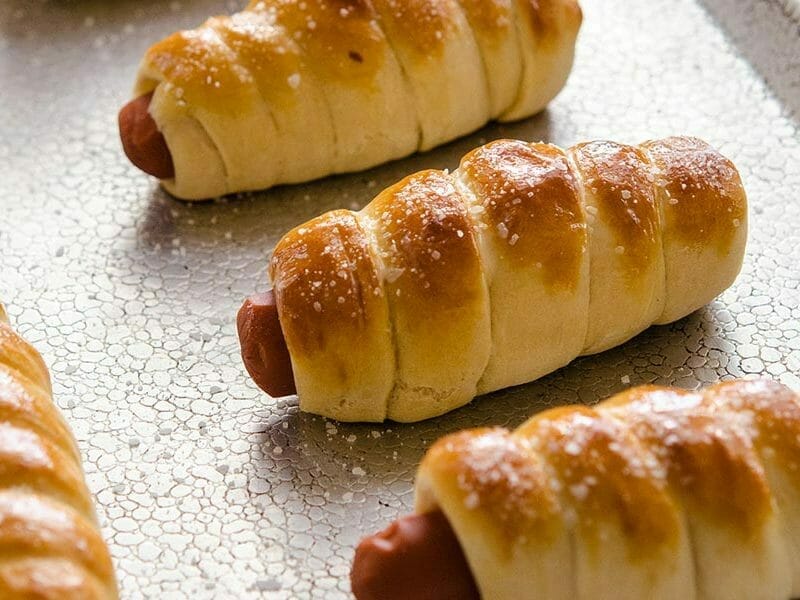 Pretzel dog au Thermomix