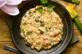 Risotto courgettes et crevettes au Thermomix