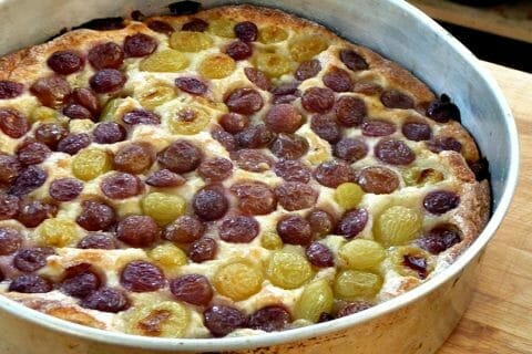 Clafoutis aux raisins frais