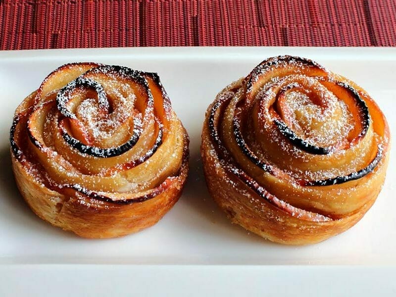 Roses feuilletées aux pommes au Thermomix