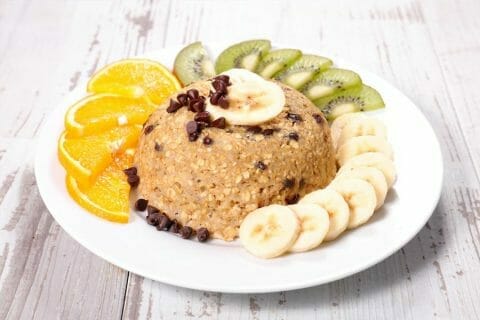 Bowl cake banane et pépites de chocolat