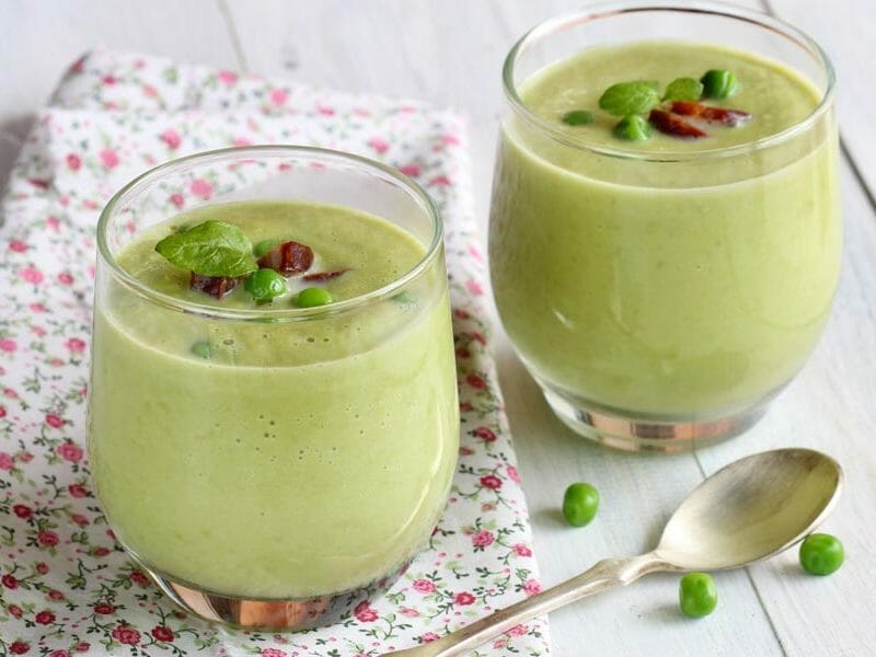 Velouté de petits pois au Thermomix