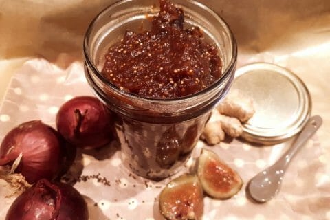 Chutney d’oignons rouges et figues