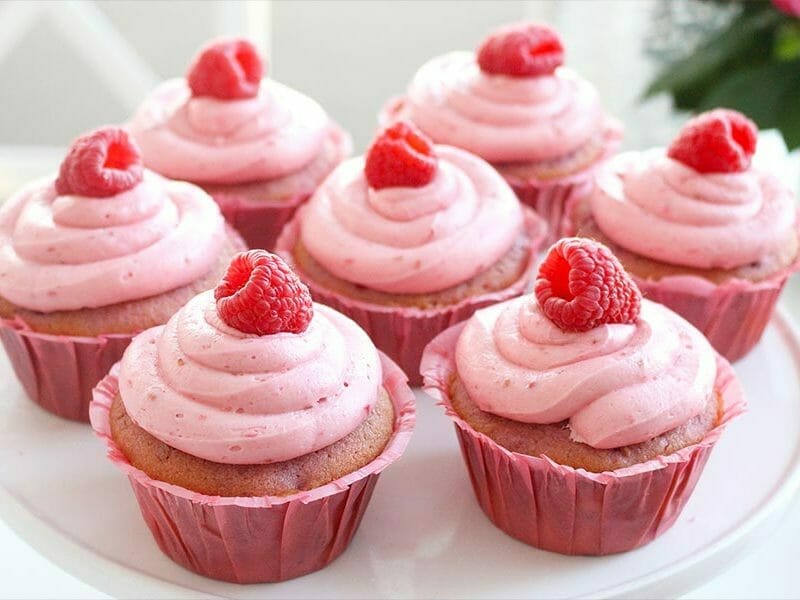 Cupcakes à la framboise au Thermomix