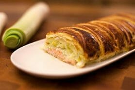 Feuilleté saumon et poireaux au Thermomix