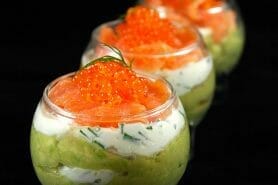 Verrines saumon avocat au Thermomix