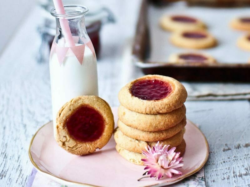 Jam drops – Biscuits à la confiture au Thermomix