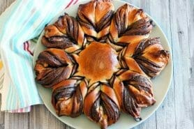 Brioche étoilée au Nutella au Thermomix