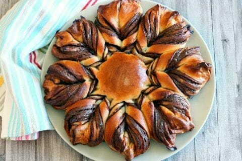 Brioche étoilée au Nutella