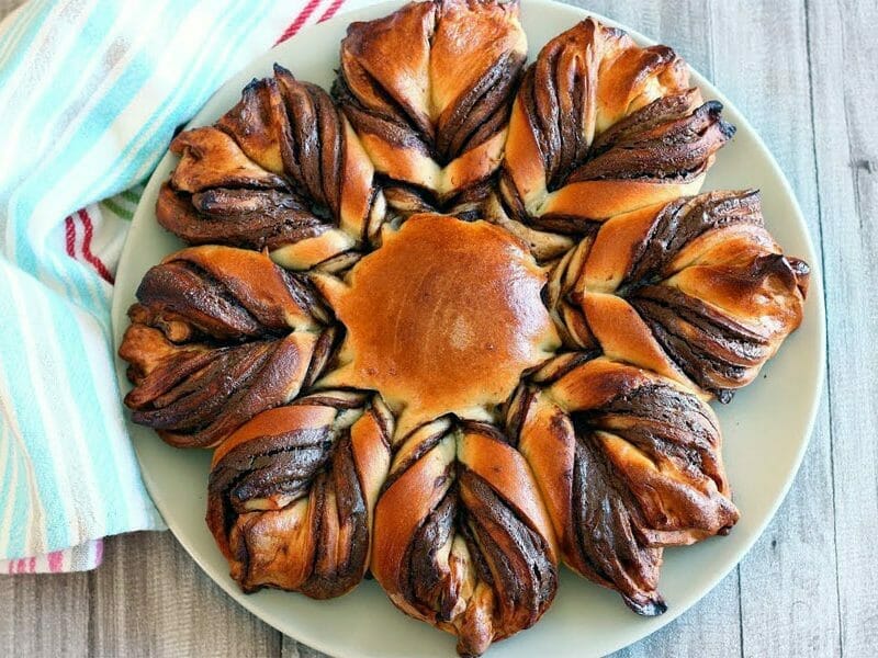 Brioche étoilée au Nutella au Thermomix