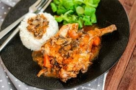 Lapin sauce chasseur au Thermomix