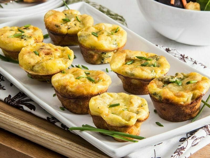 Mini frittatas à la courgette et chèvre au Thermomix