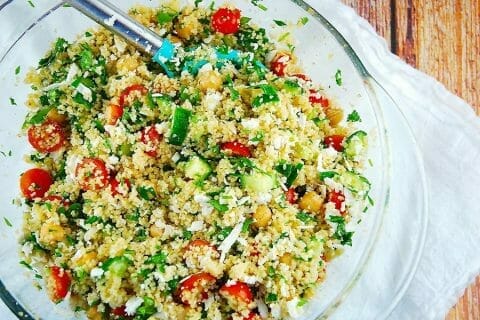 Salade de couscous façon taboulé