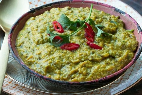 Dhal d’aubergine et de lentilles corail